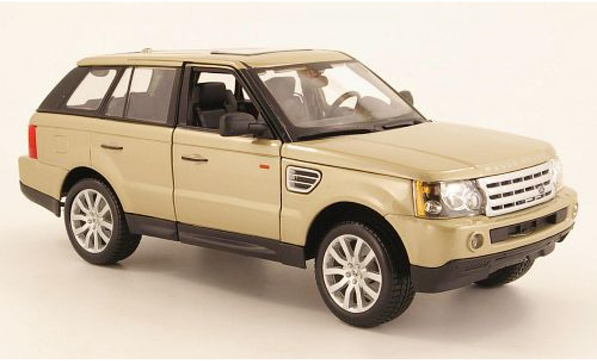 Land Rover Range Rover 1/18 Burago Sport gold sans Vitrine modelauto