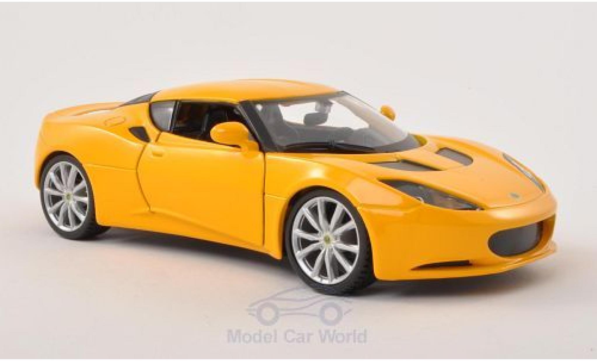 Lotus Evora S 1/24 Burago S IPS geel modelauto