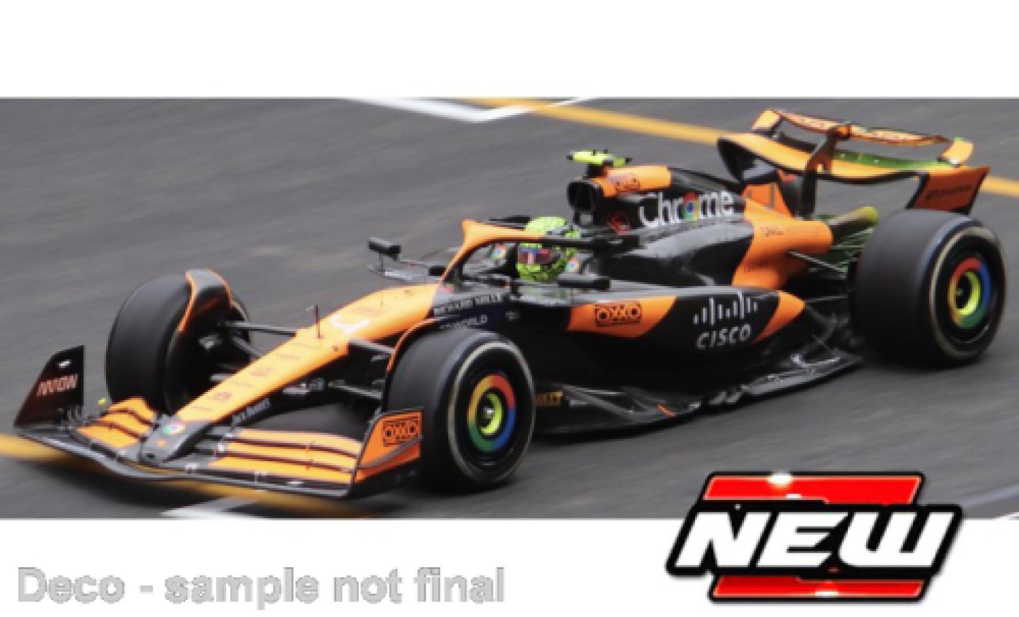 McLaren F1 1/43 Burago Bburago MCL38 No.4 Team Formel 1 2024 1:43 modelauto