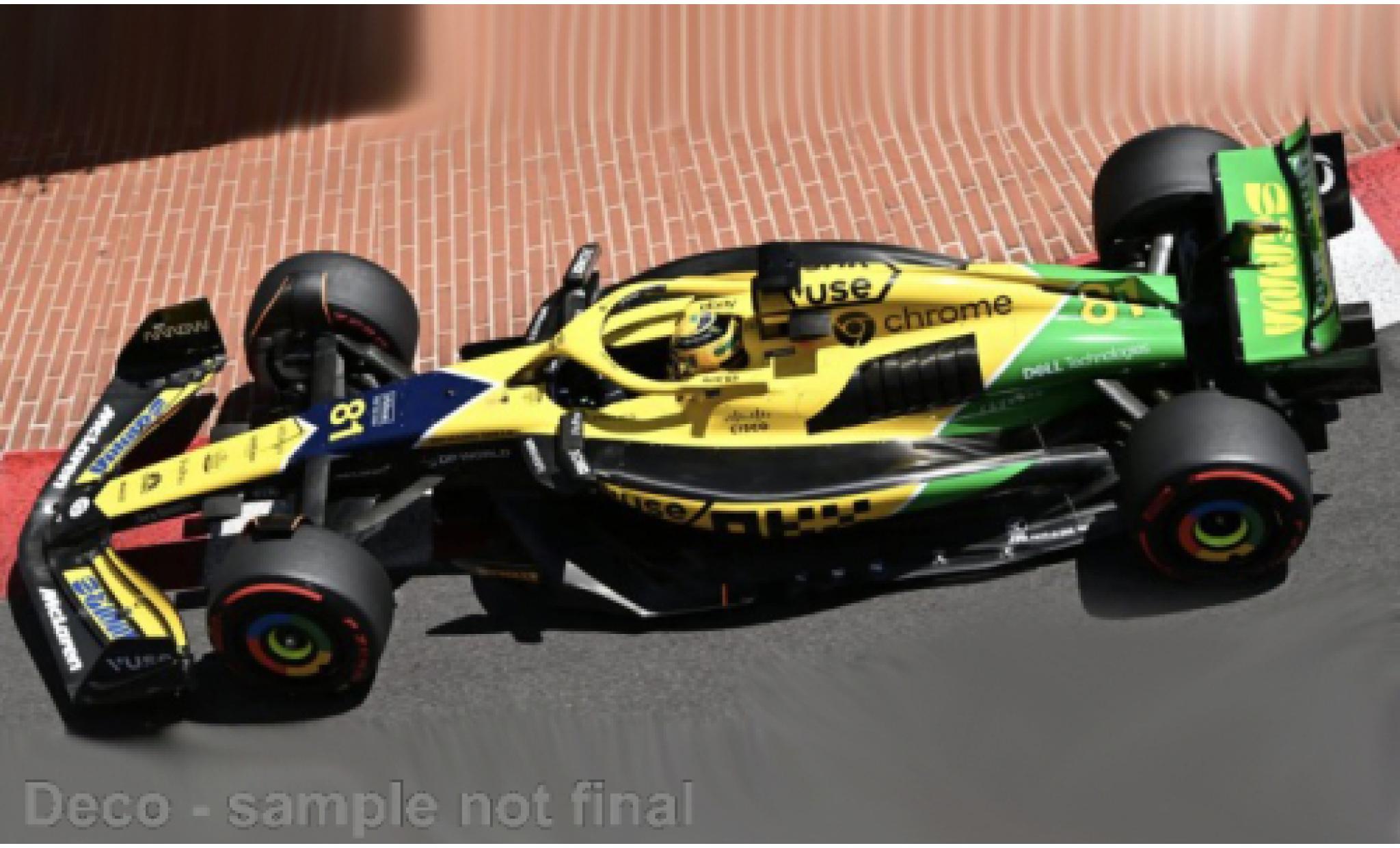 McLaren F1 1/43 Burago Bburago MCL38 No.81 Team Formel 1 GP Monaco 2024 1:43 modelauto
