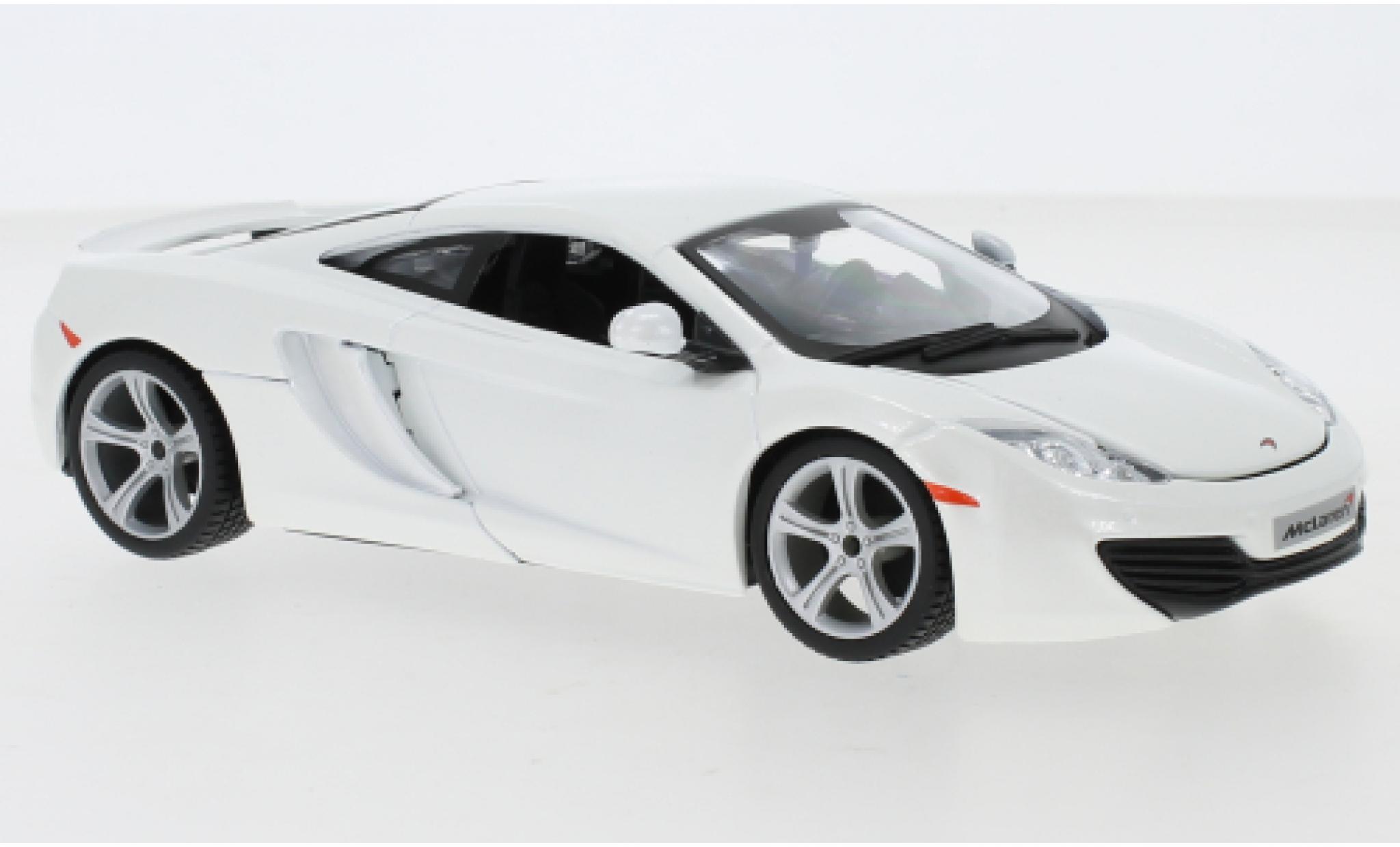 McLaren MP4-12C 1/24 Burago metallic wit 2016 modelauto