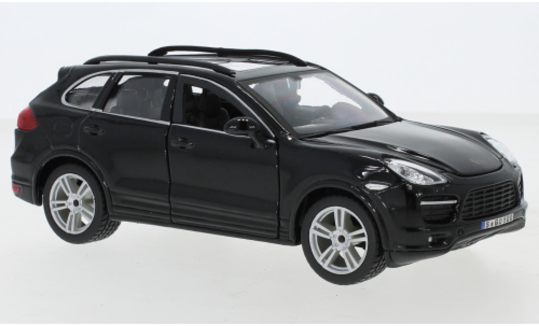 Porsche Cayenne Turbo 1/24 Burago (92A) Turbo zwart modelauto