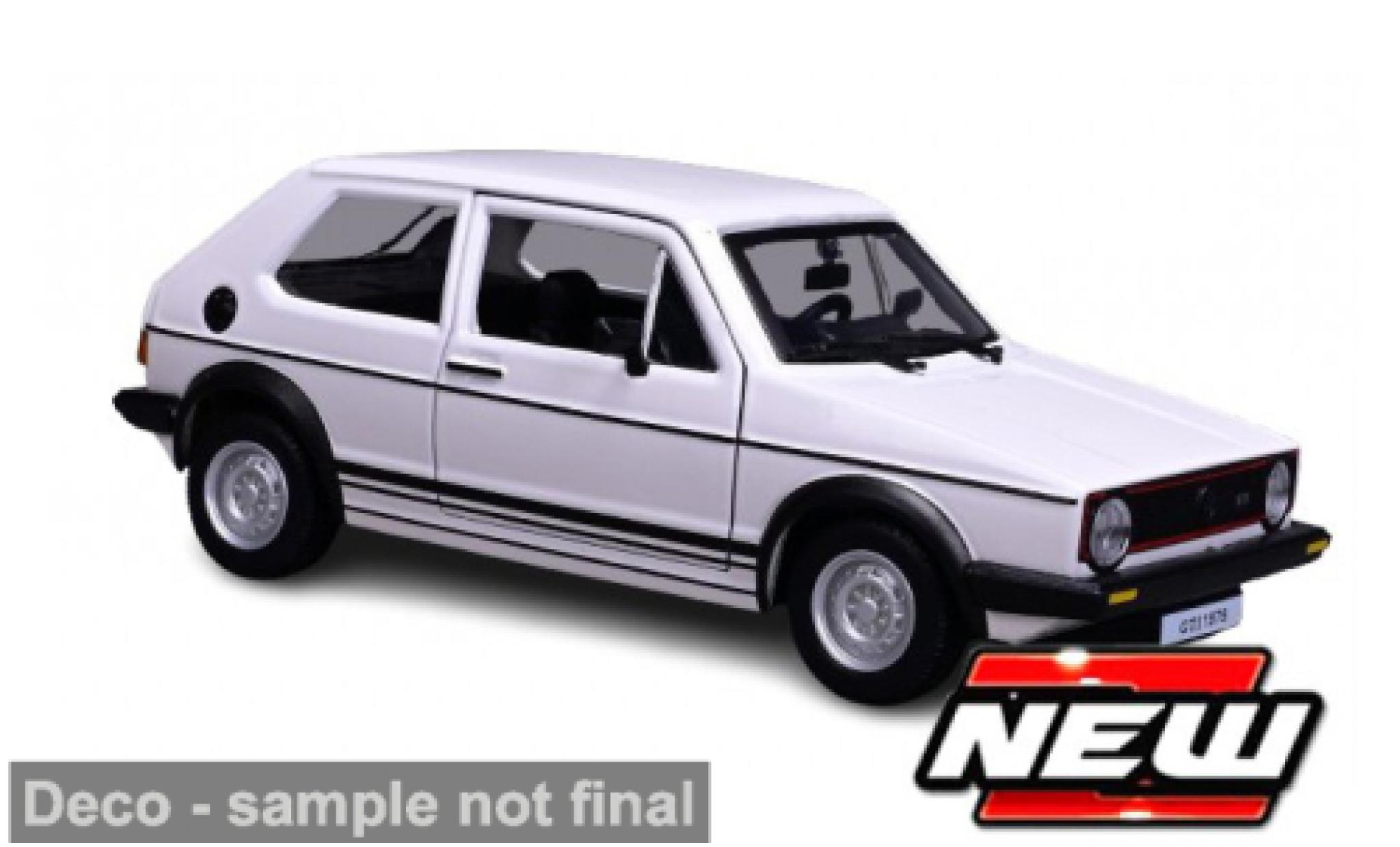Volkswagen Golf 1/24 Burago Bburago MK I wit 1979 1:24 modelauto