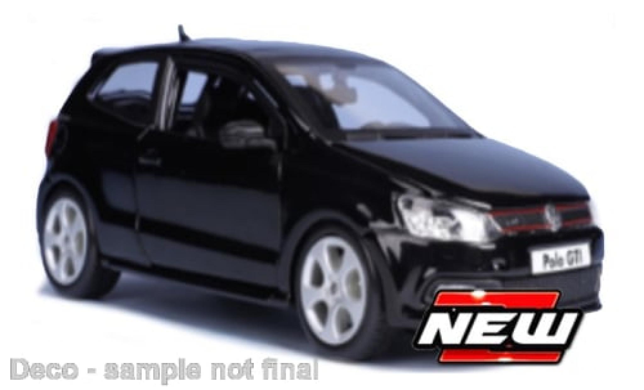 Volkswagen Polo 1/24 Burago Bburago V GTI zwart 1:24 modelauto