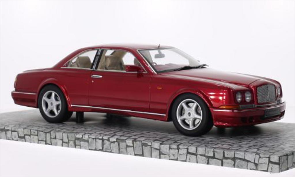 Bentley Continental T 1/18 Minichamps T metallic rood RHD 1996 modelauto