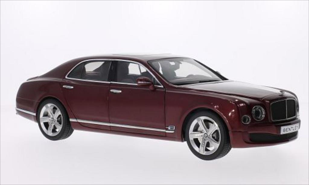 Bentley Mulsanne 1/18 Kyosho Speed metallic rood 2014 modelauto