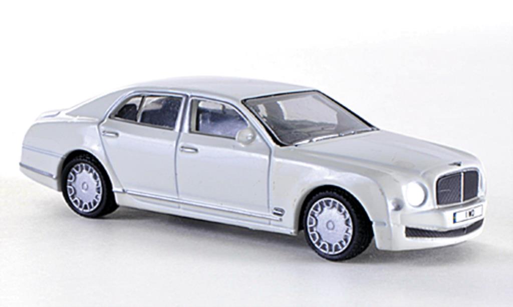 Bentley Mulsanne 1/76 Oxford wit RHD modelauto
