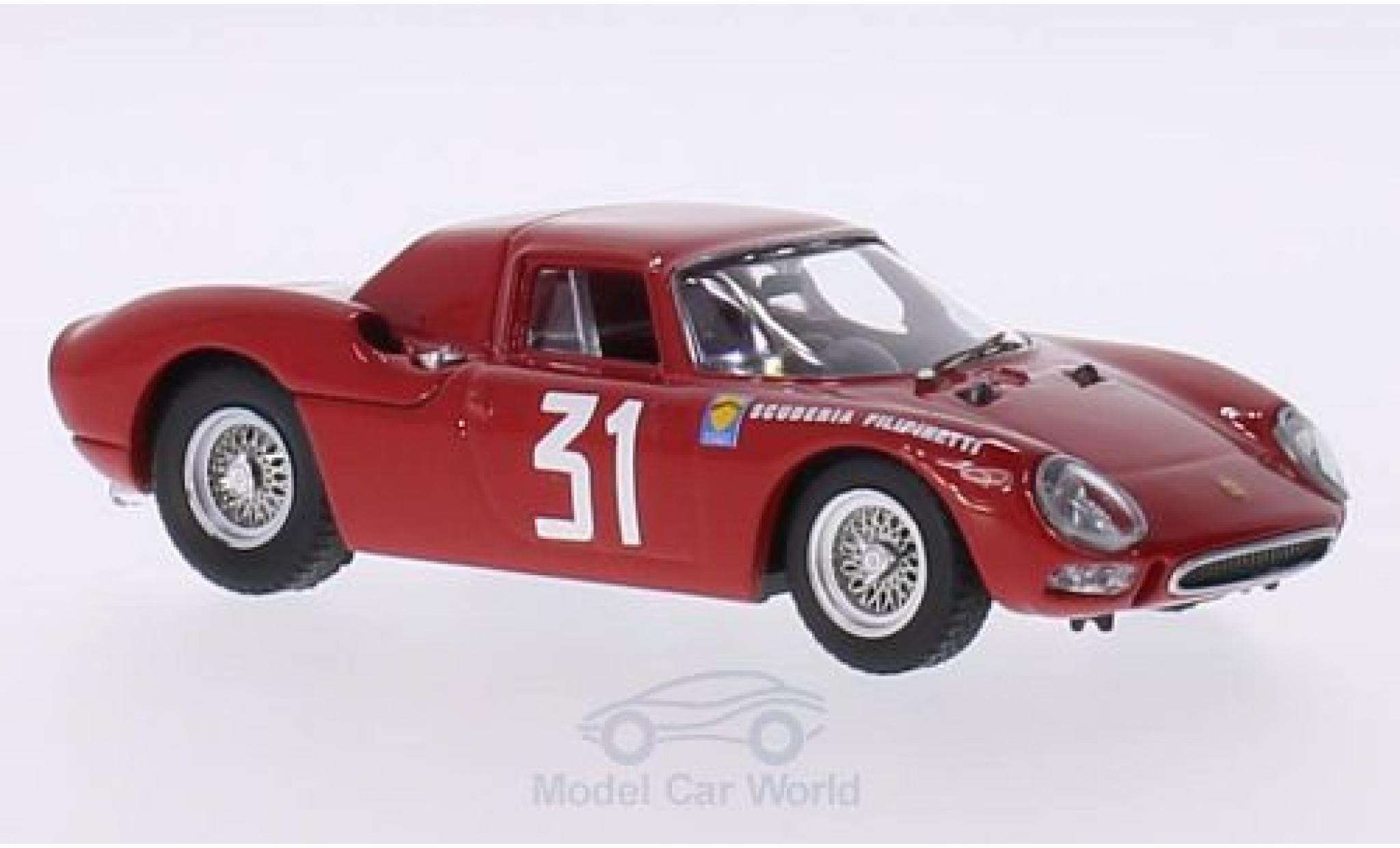 Ferrari 250 1/43 Best LM RHD No.31 Scuderia Filipinetti Coppa InterEuropa GP Monza 1964 N.Vaccarella modelauto