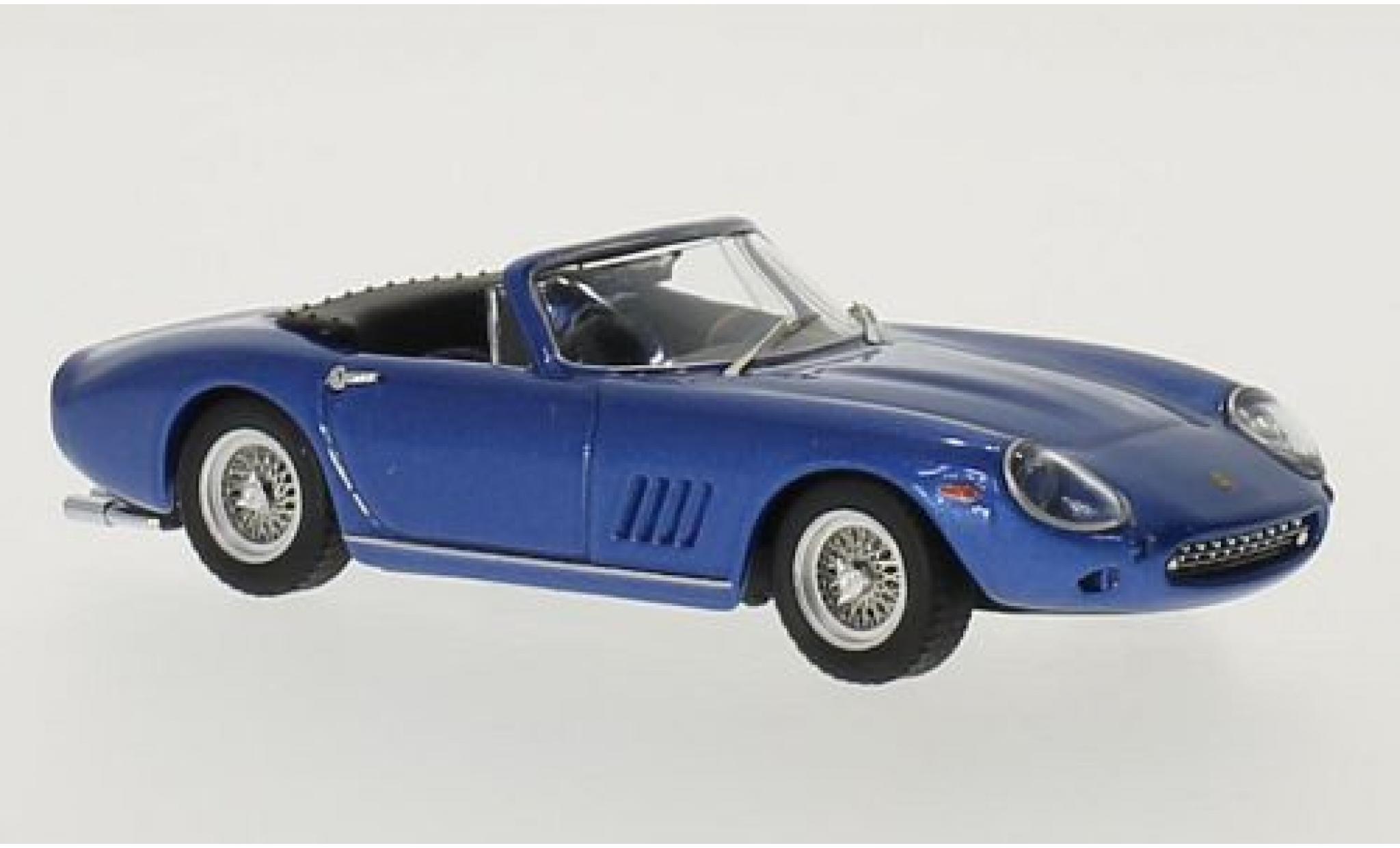 Ferrari 275 1/43 Best GTB/4 NART metallic blauw Steve McQueen modelauto