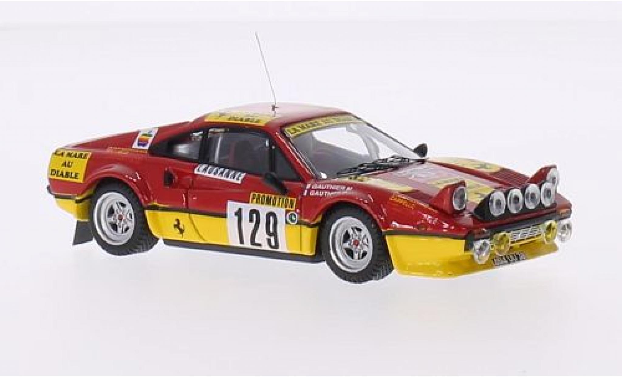 Ferrari 308 1/43 Best GTB Gr.4 No.129 Rally Monte Carlo 1983 D.Gauthier/F.Gauthier modelauto