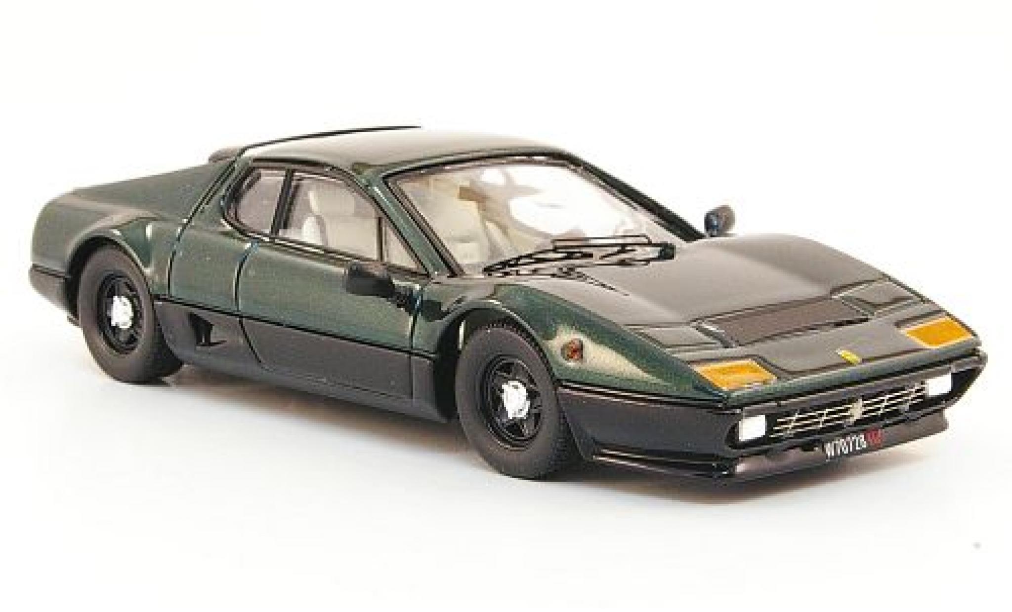 Ferrari 512 1/43 Best BB metallic groen/zwart 1976 modelauto