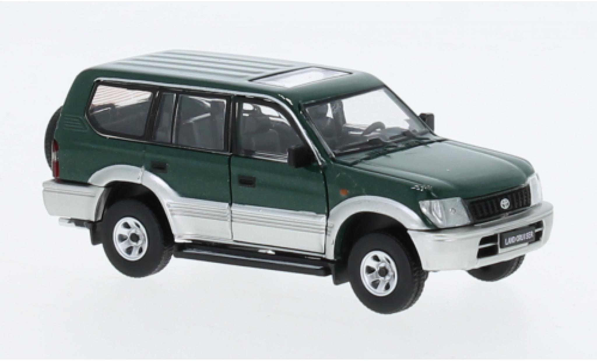 Toyota Land Cruiser 1/64 BM Creations LC95 groen fonc&eacute;/d modelauto