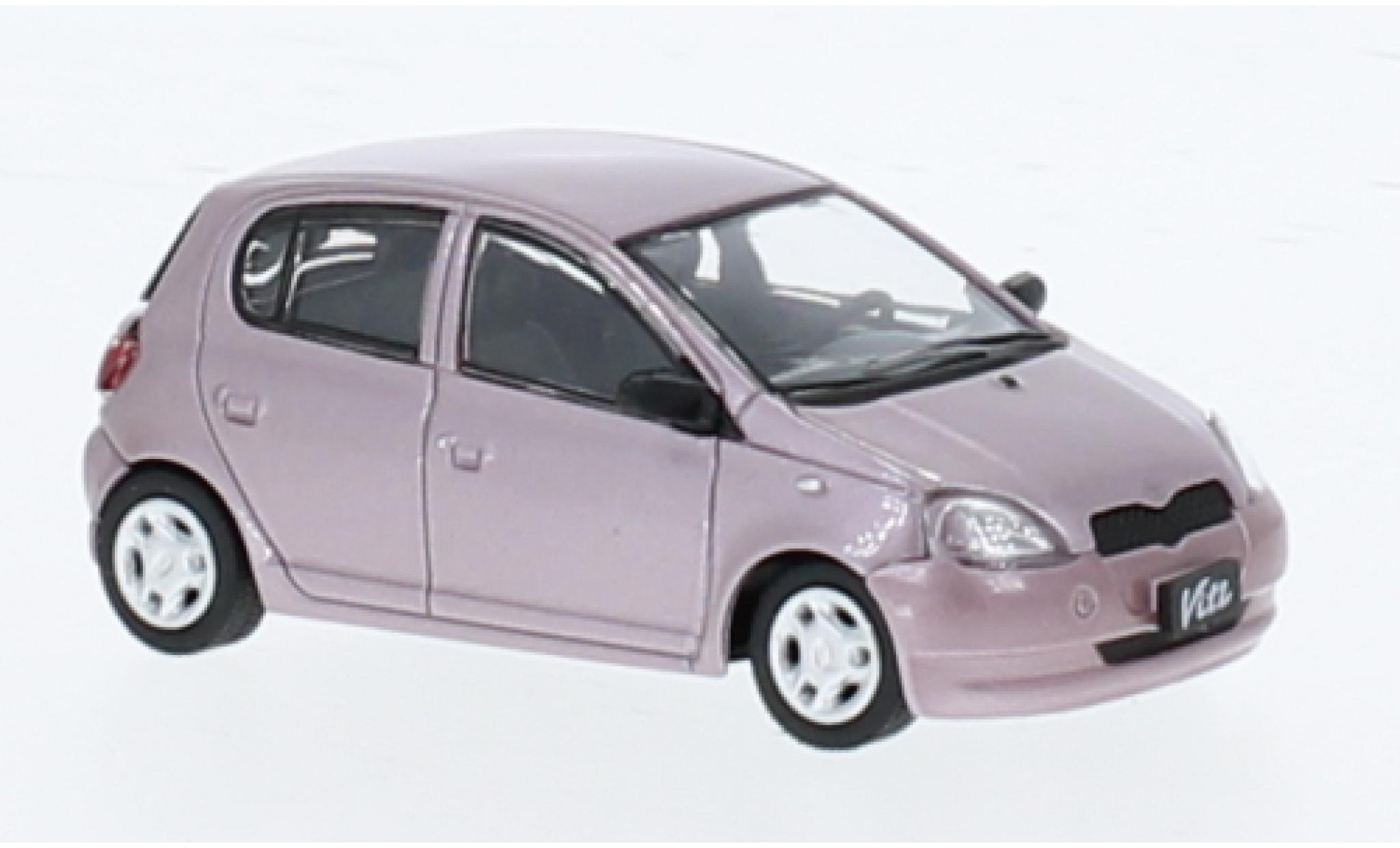 Toyota Yaris 1/64 BM Creations / Echo / Vitz metallic roze 1998 1:64 modelauto