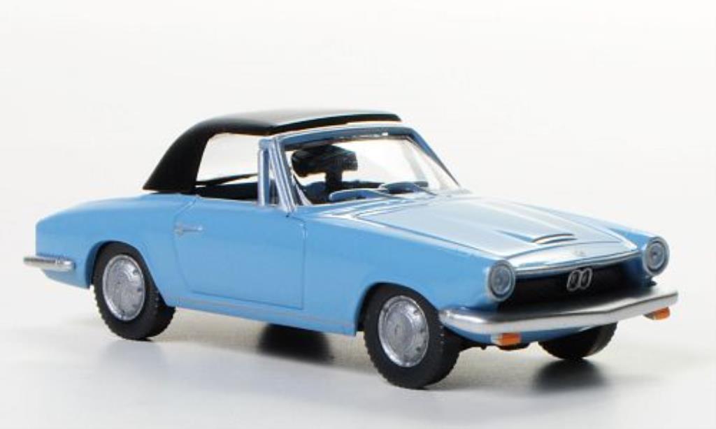 Bmw 1600 GT 1/87 Wiking GT Cabriolet blauw modelauto