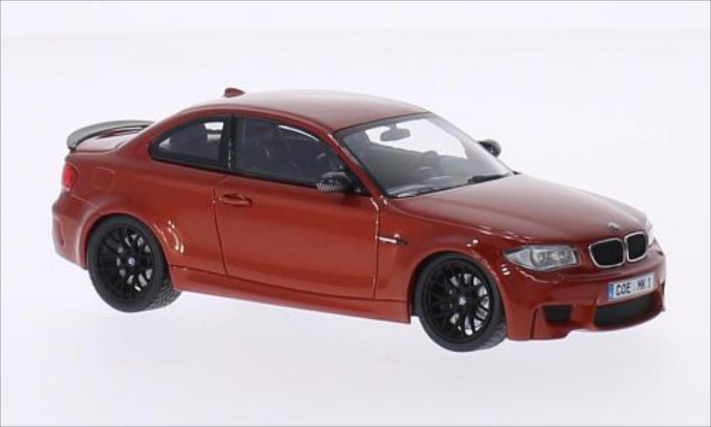 Bmw 1M 1/43 Minichamps Coupe E82 metallic oranje 2011 modelauto