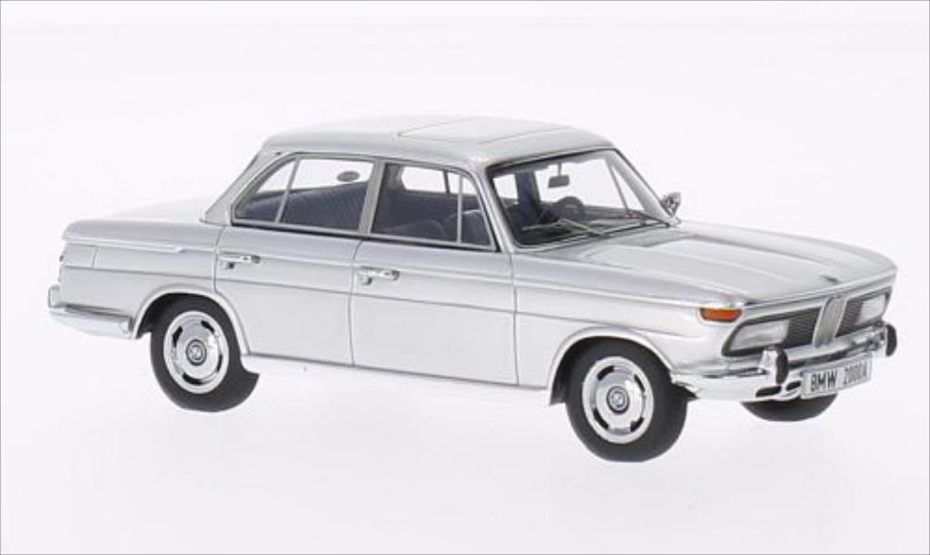 Bmw 2000 A 1/43 Minichamps A A grijs 1962 modelauto