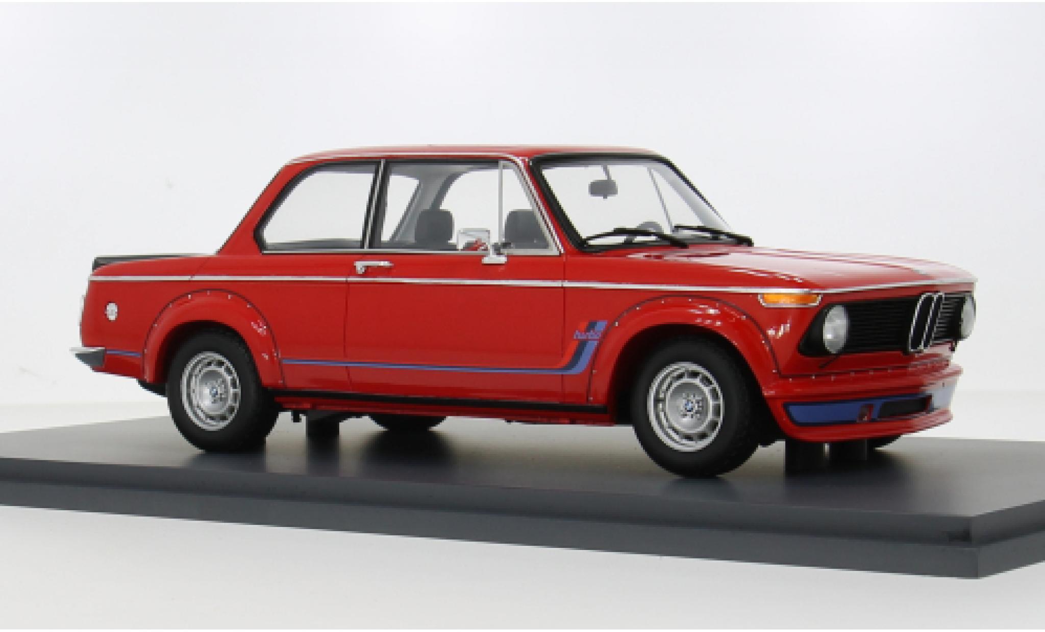 Bmw 2002 1/18 Spark turbo rood 1973 1:18 modelauto