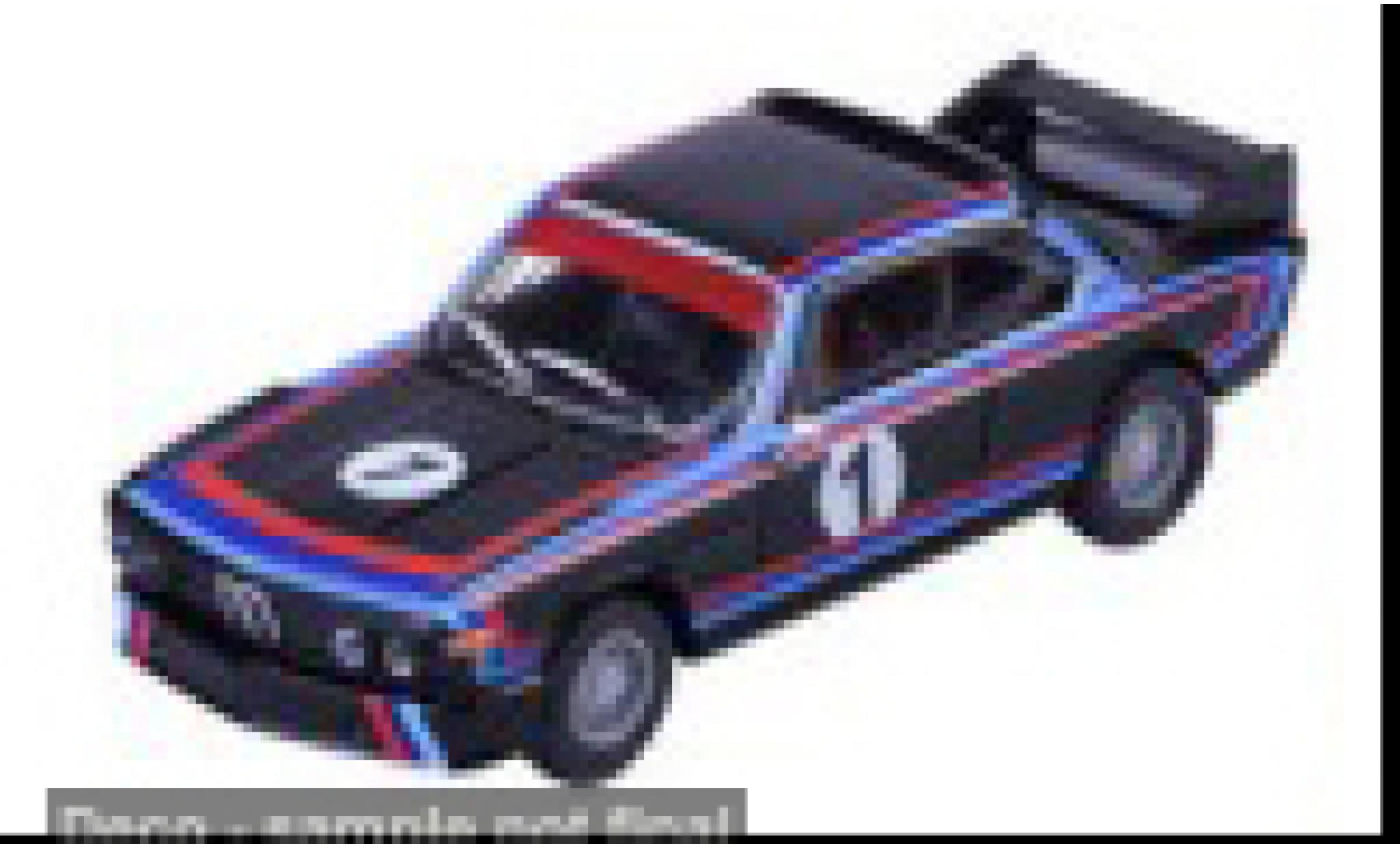 Bmw 3.0 1/64 Majorette CSL zwart/Dekor 1975 1:64 modelauto