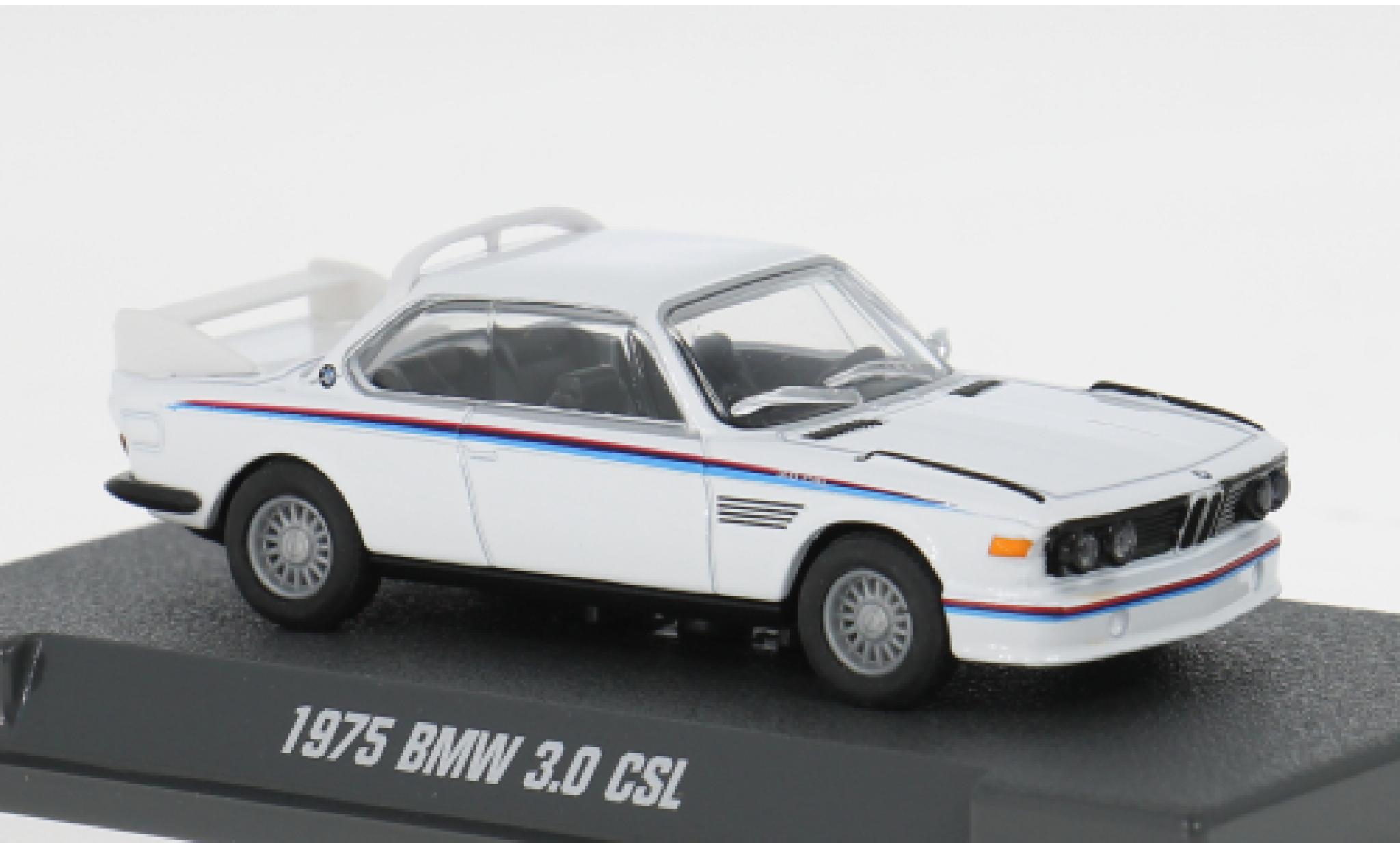 Bmw 3.0 1/64 Majorette CSL wit/Dekor 1975 1:64 modelauto
