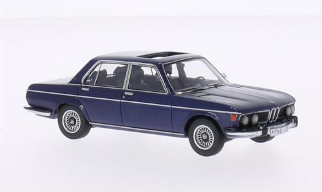 Bmw 3.0 S 1/43 Neo S (E3) metallic blauw 1969 modelauto