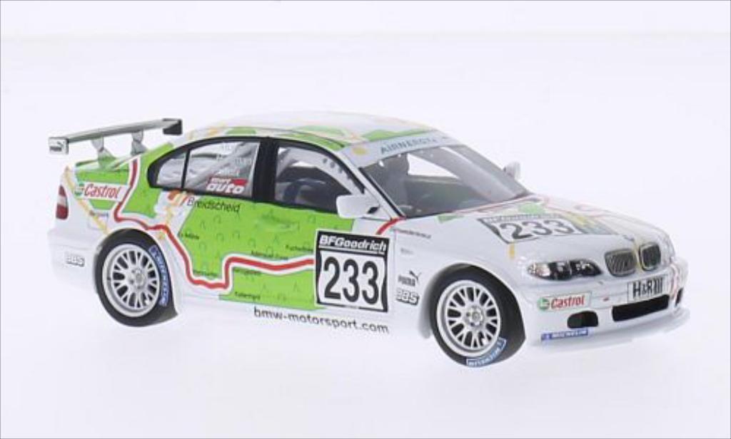 Bmw 320 E46 1/43 Minichamps E46 i (E46/4) No.233 Schubert Motorsport VLN Nurburgring 2005 /Huismann modelauto