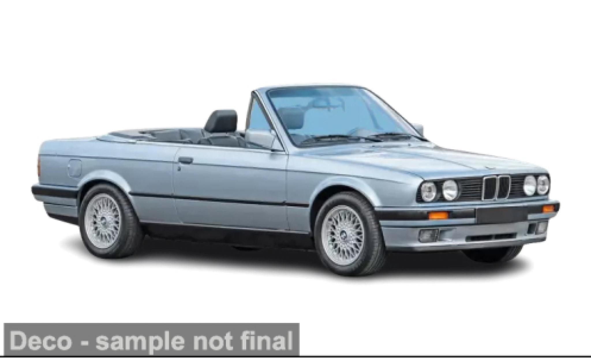 Bmw 325 1/18 Norev i (E30) Cabriolet blauw 1991 1:18 modelauto
