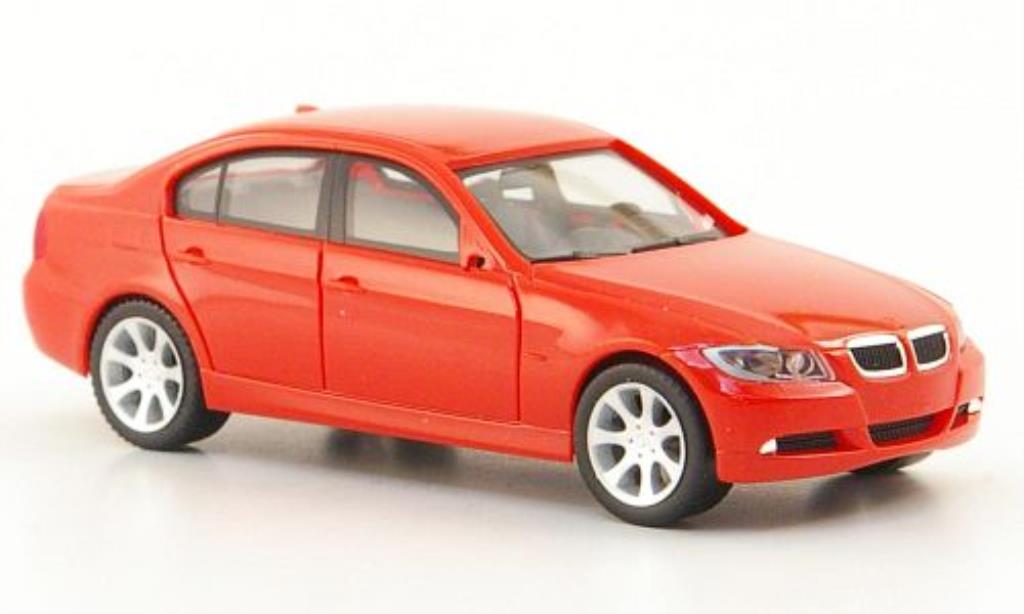 Bmw 330 E90 1/87 Herpa E90 Sedan (E90) rood 2005 modelauto