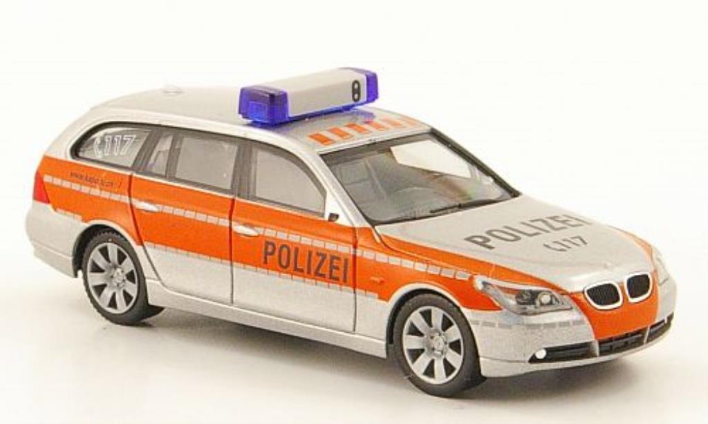 Bmw 520 E61 1/87 Herpa E61 d Touring Politie Schweiz modelauto