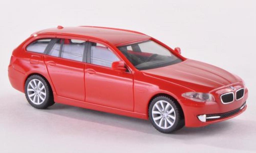 Bmw 530 F11 1/87 Herpa F11 i Touring rood modelauto