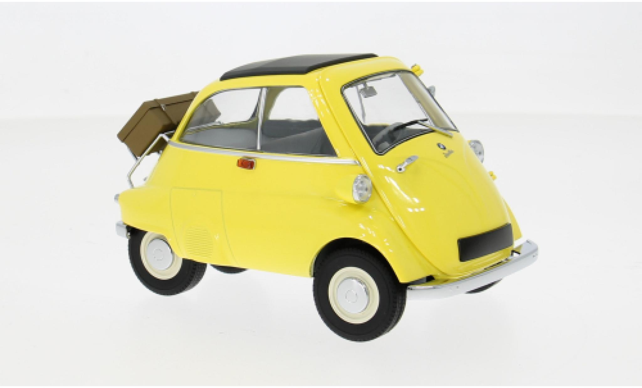 Bmw Isetta 1/18 Minichamps geel 1955 1:18 modelauto
