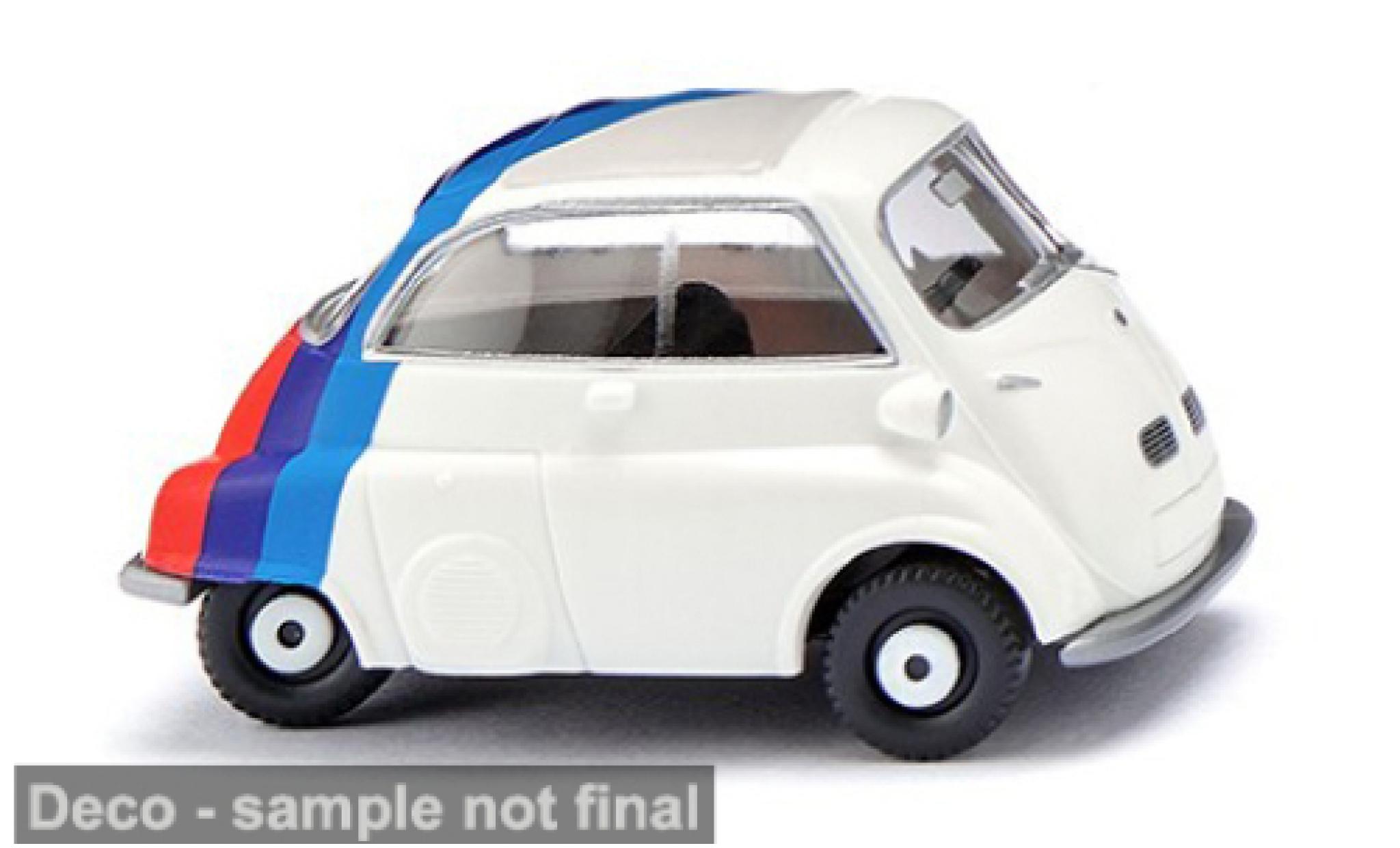 Bmw Isetta 1/87 Wiking wit/Dekor 1955 1:87 modelauto