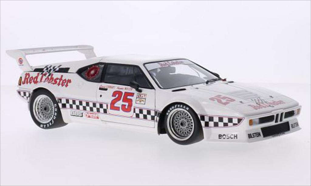Bmw M1 1981 1/18 Minichamps 1981 No.25 Red Lobster Racing Team Red Lobster IMSA Riverside 1981 /K.Miller modelauto
