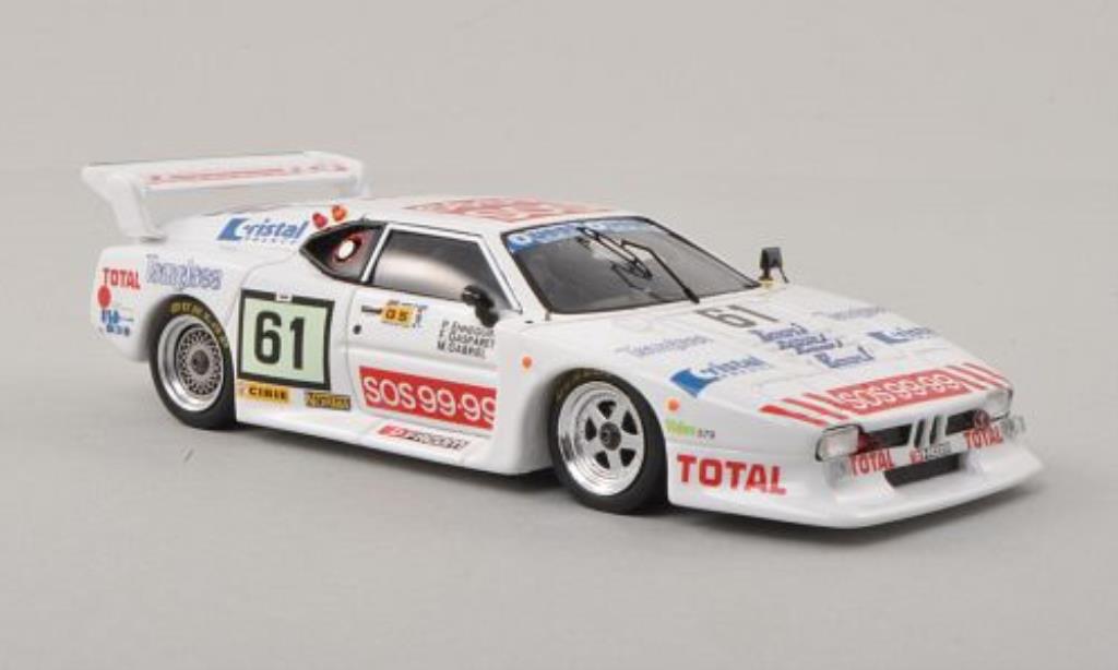 Bmw M1 1982 1/43 Spark 1982 No.61 24h Le Mans 1982 /F.Gasparetti modelauto