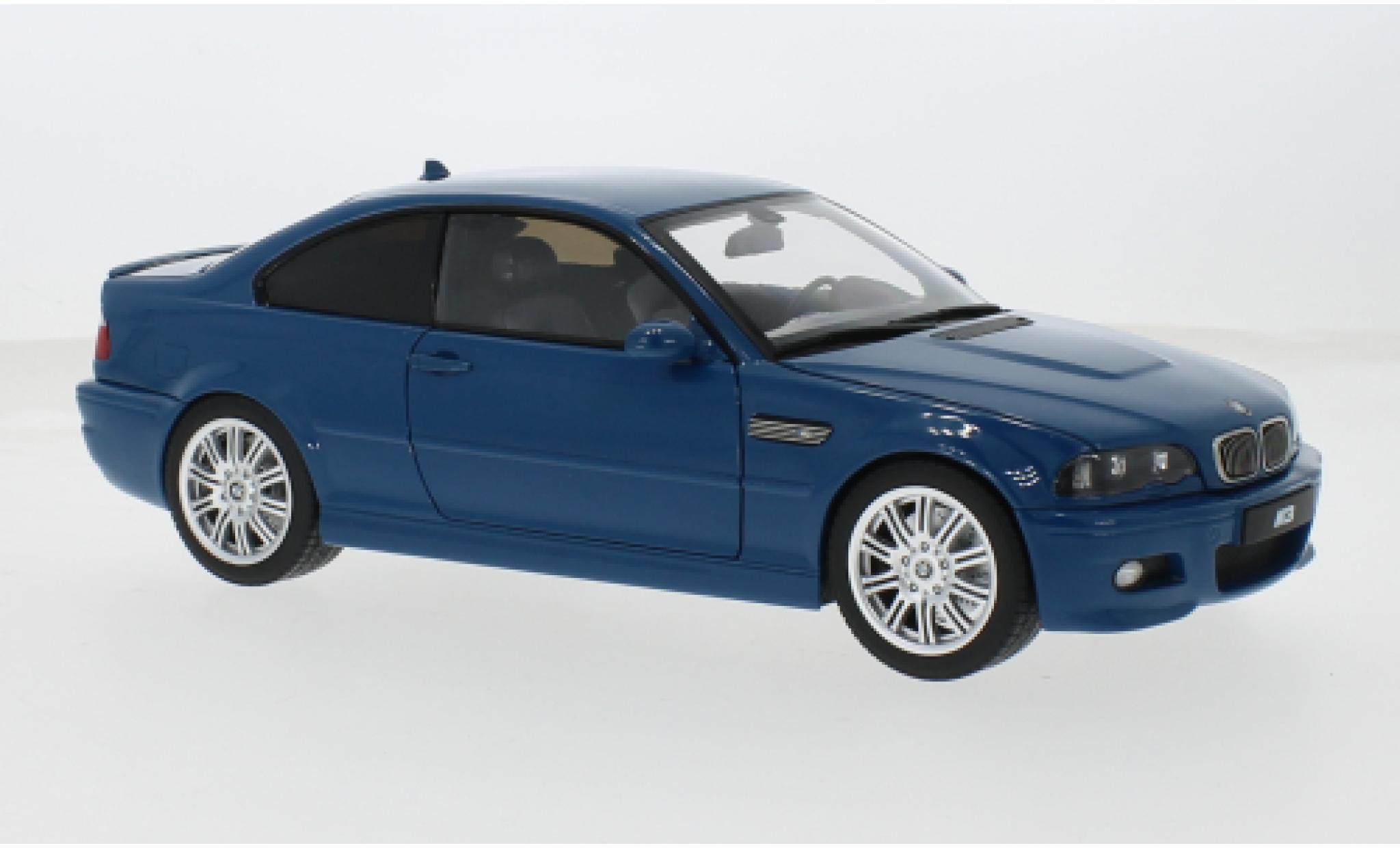 Bmw M3 1/18 Norev CSL E46 blauw 1:18 modelauto