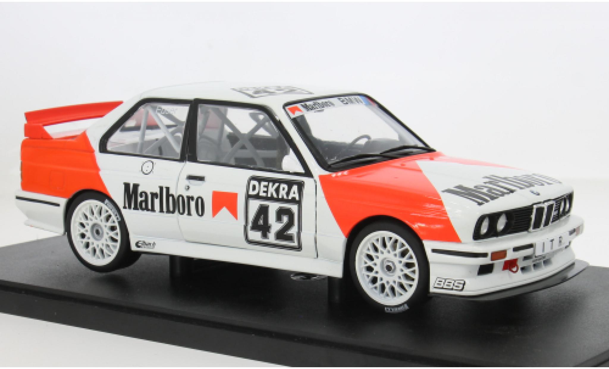 Bmw M3 1/18 Werk83 (E30) DTM Zolder 1991 Marlboro Dealer Team #42 Cor Euser 1:18 modelauto