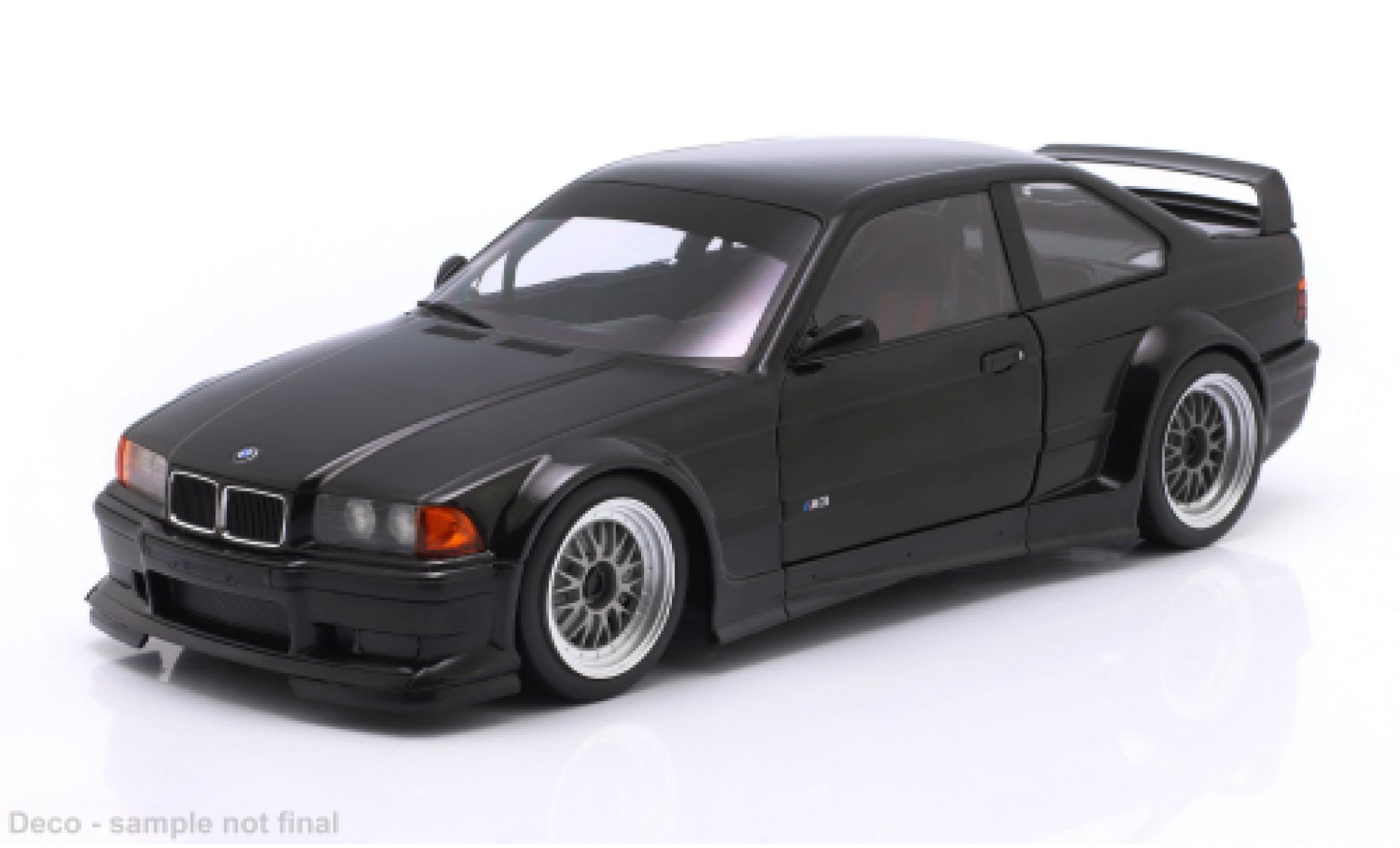 Bmw M3 1/18 Werk83 E36 GTR zwart 1:18 modelauto