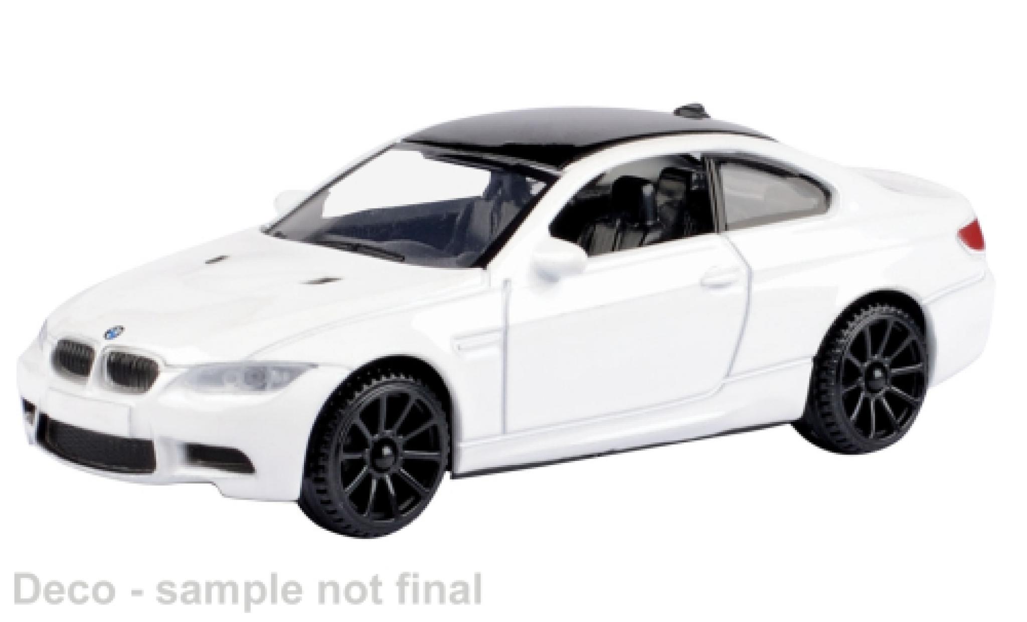 Bmw M3 1/43 Motormax wit 2008 1:43 modelauto
