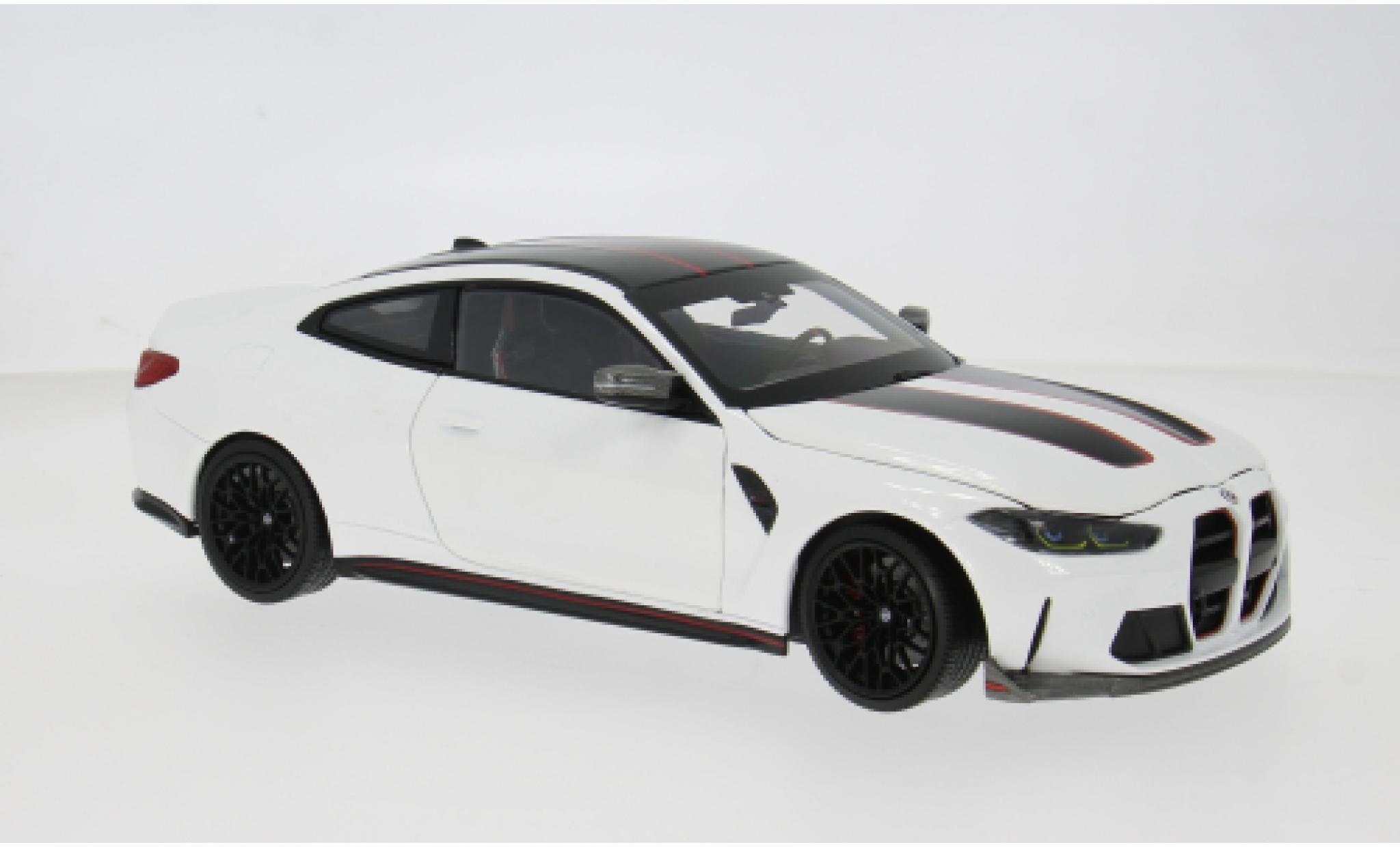 Bmw M4 1/18 Minichamps CSL (G82) blauw 2022 1:18 modelauto
