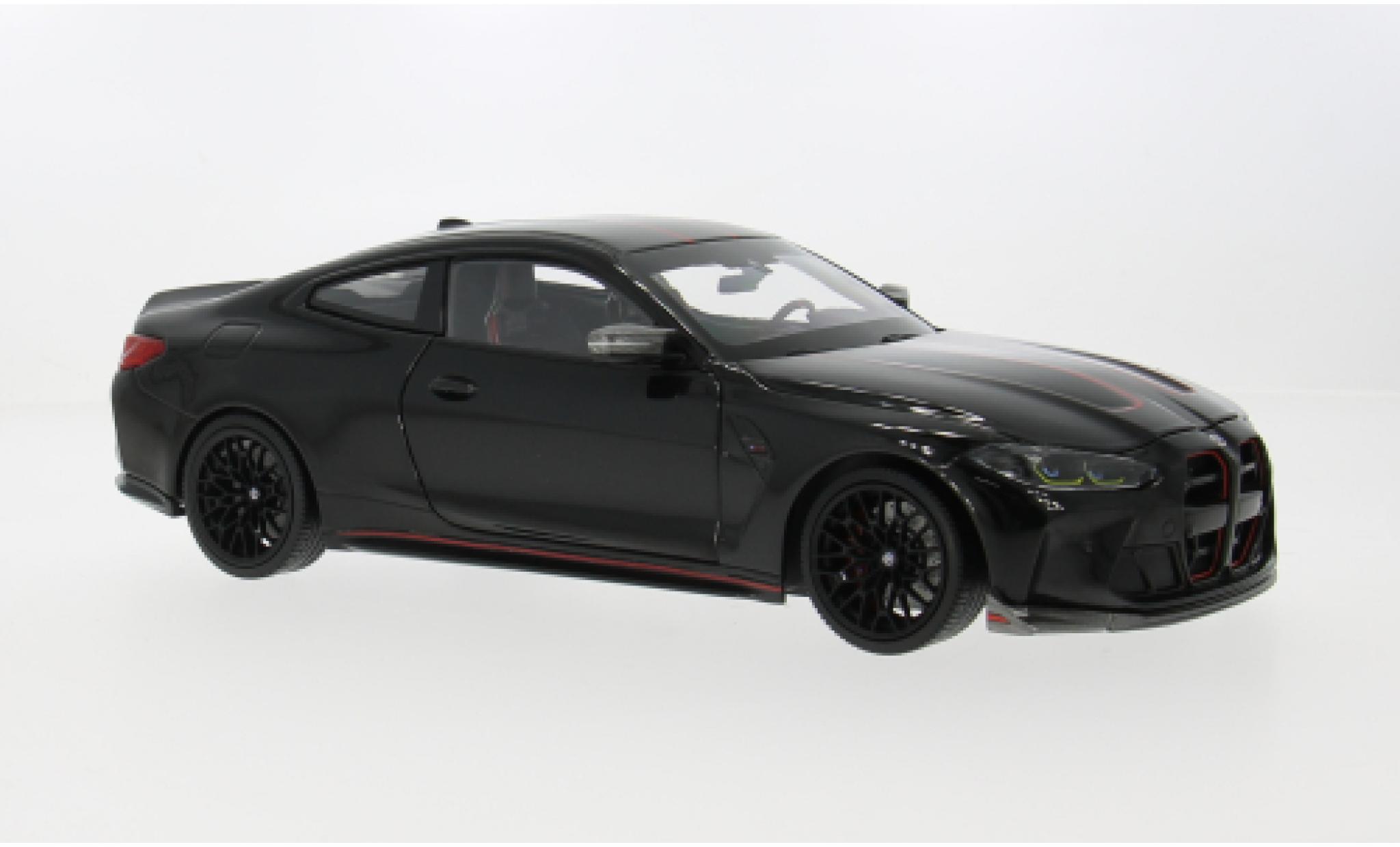 Bmw M4 1/18 Minichamps CSL (G82) zwart 2022 1:18 modelauto