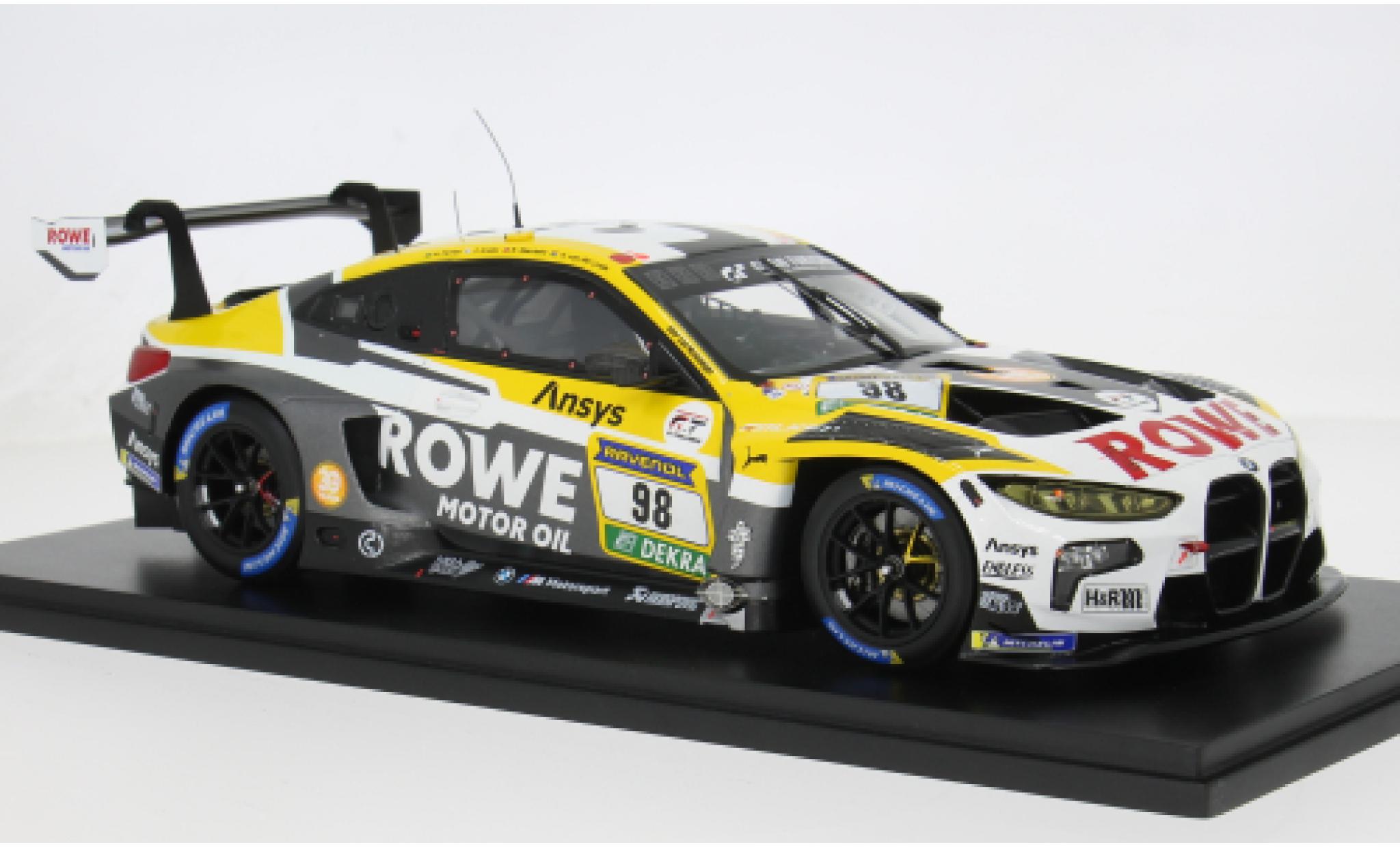 Bmw M4 1/18 Spark GT3 EVO 24h N&uuml;rburgring 2025 Rowe Racing #98 A.Farfus/J.Krohn 1:18 modelauto