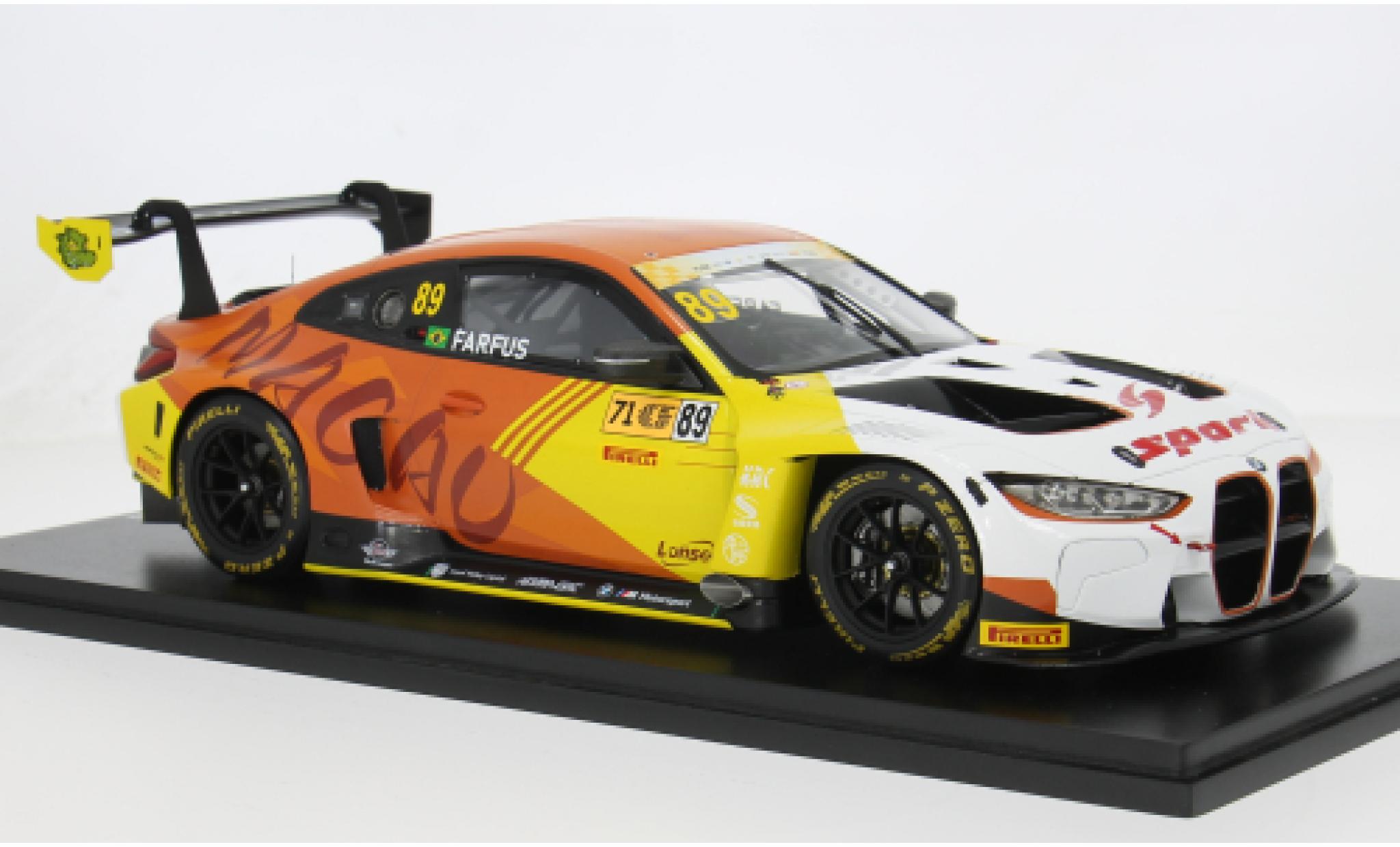 Bmw M4 1/18 Spark GT3 FIA GT World Cup Macau GT Cup 2024 #89 A.Farfus 1:18 modelauto
