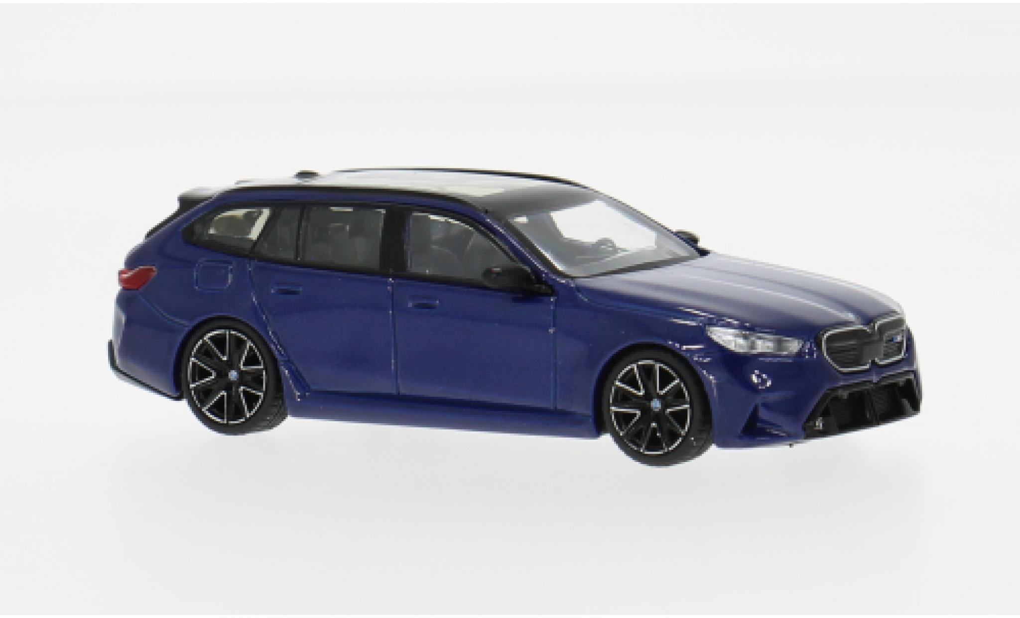 Bmw M5 1/64 Mini GT (G99) blauw/zwart 2024 1:64 modelauto