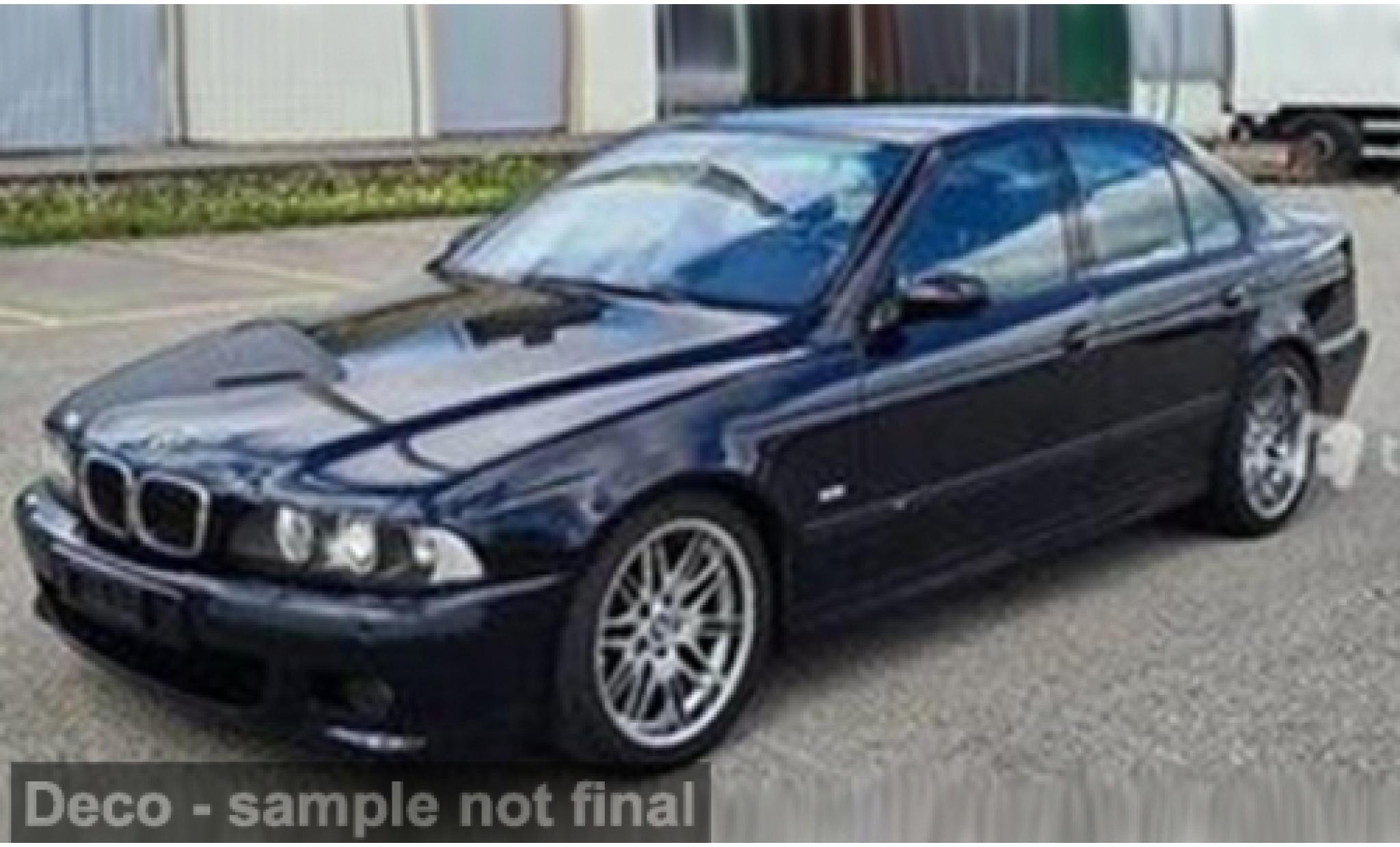 Bmw M5 1/43 Solido zwart 2002 1:43 modelauto