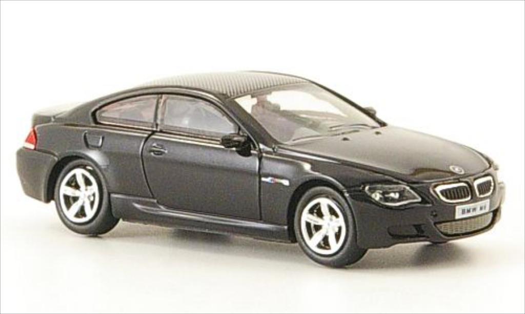 Bmw M6 E63 1/87 Ricko E63 zwart 2006 modelauto