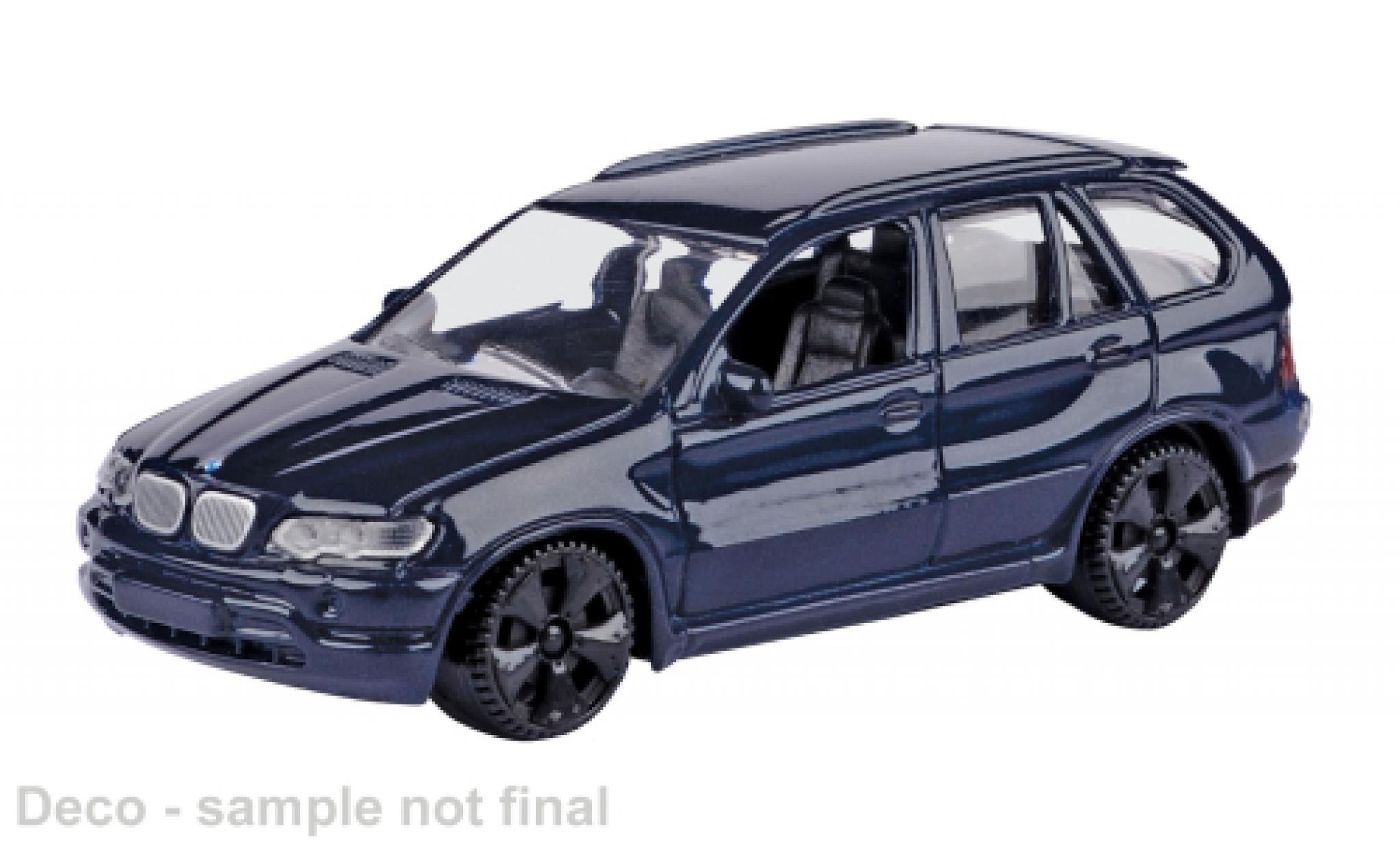 Bmw X5 1/43 Motormax blauw 1:43 modelauto