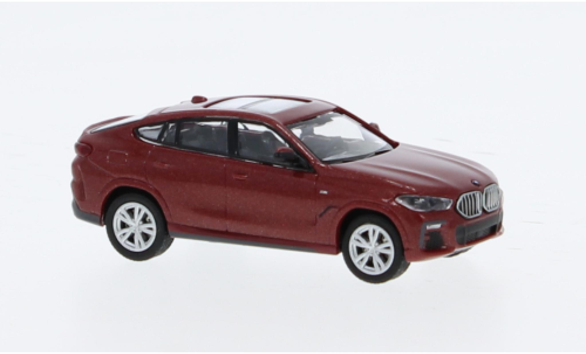 Bmw X6 1/87 Minichamps rood 1:87 modelauto