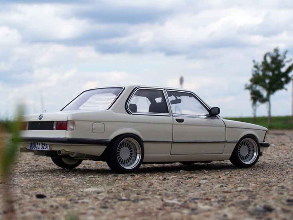 Bmw 323 tuning e21 wit jantes alpina 16 pouces 1977 1/18 Autoart