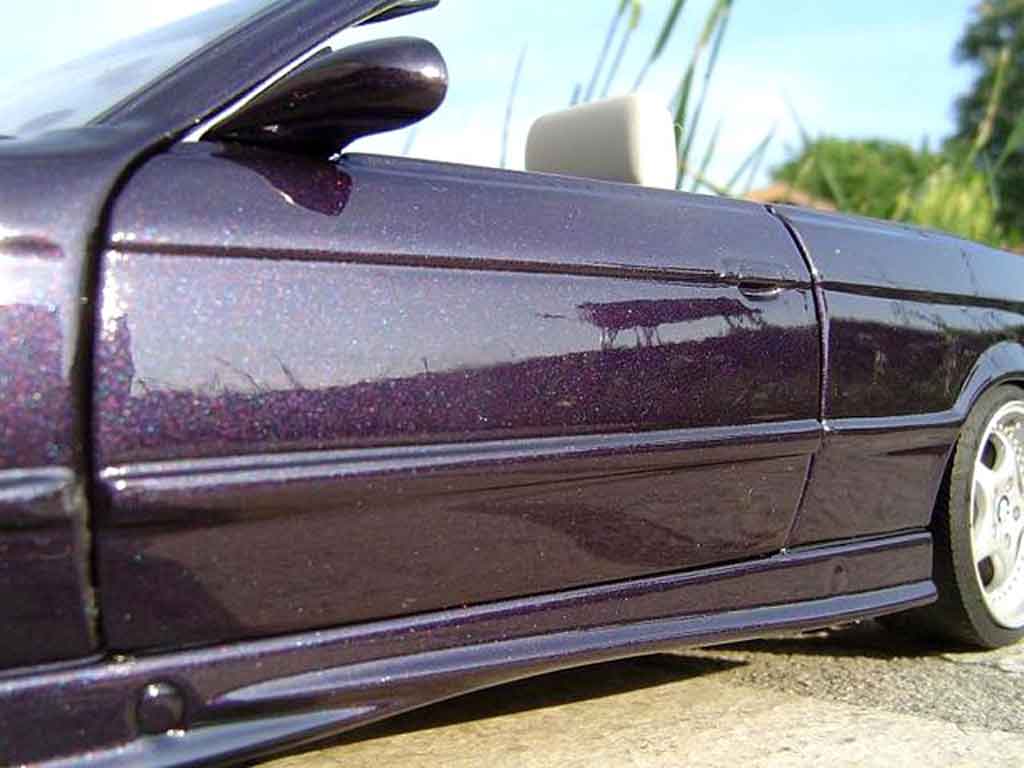Bmw M3 Cabriolet E36 techno violet jantes porsche 1/18 Ut Models