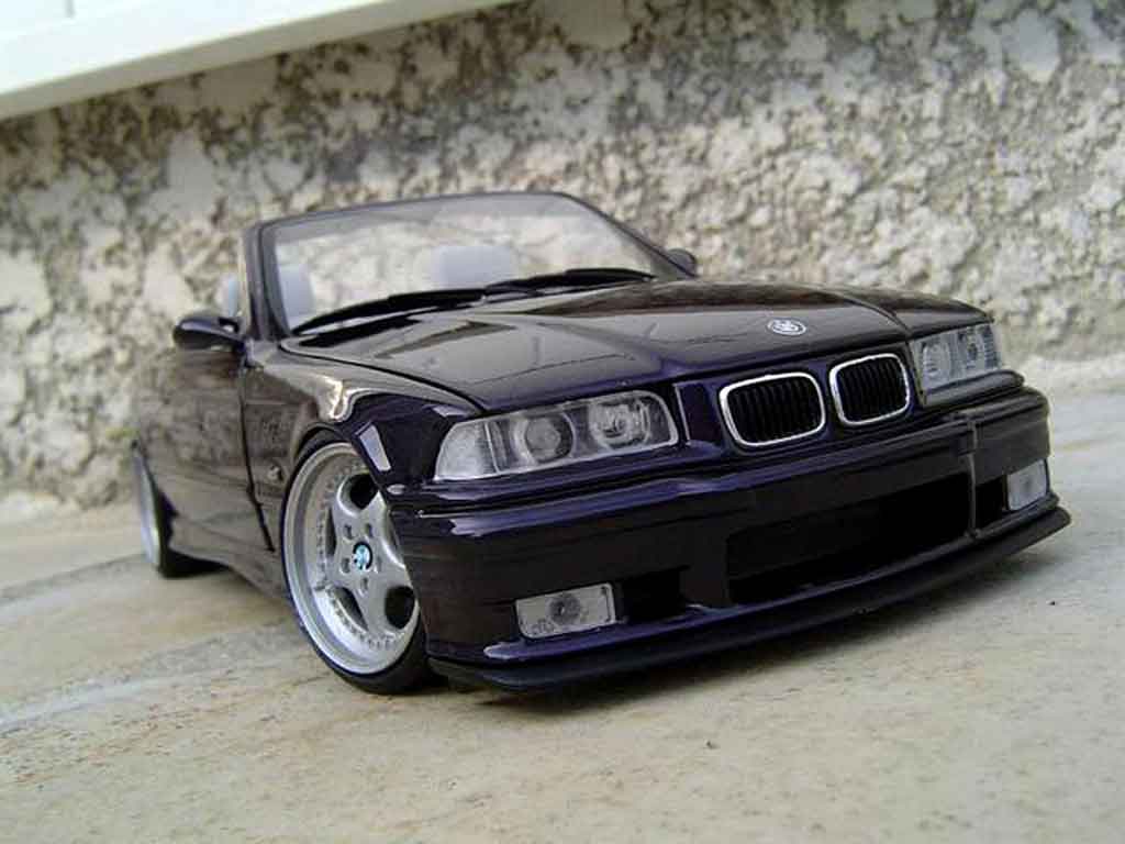 Bmw M3 Cabriolet E36 techno violet jantes porsche 1/18 Ut Models