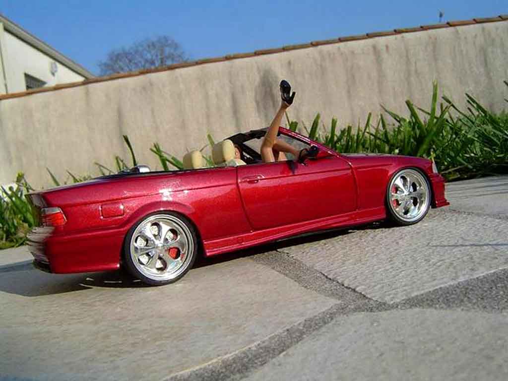 Bmw M3 Cabriolet E36 rood jantes budnik 1/18 Ut Models